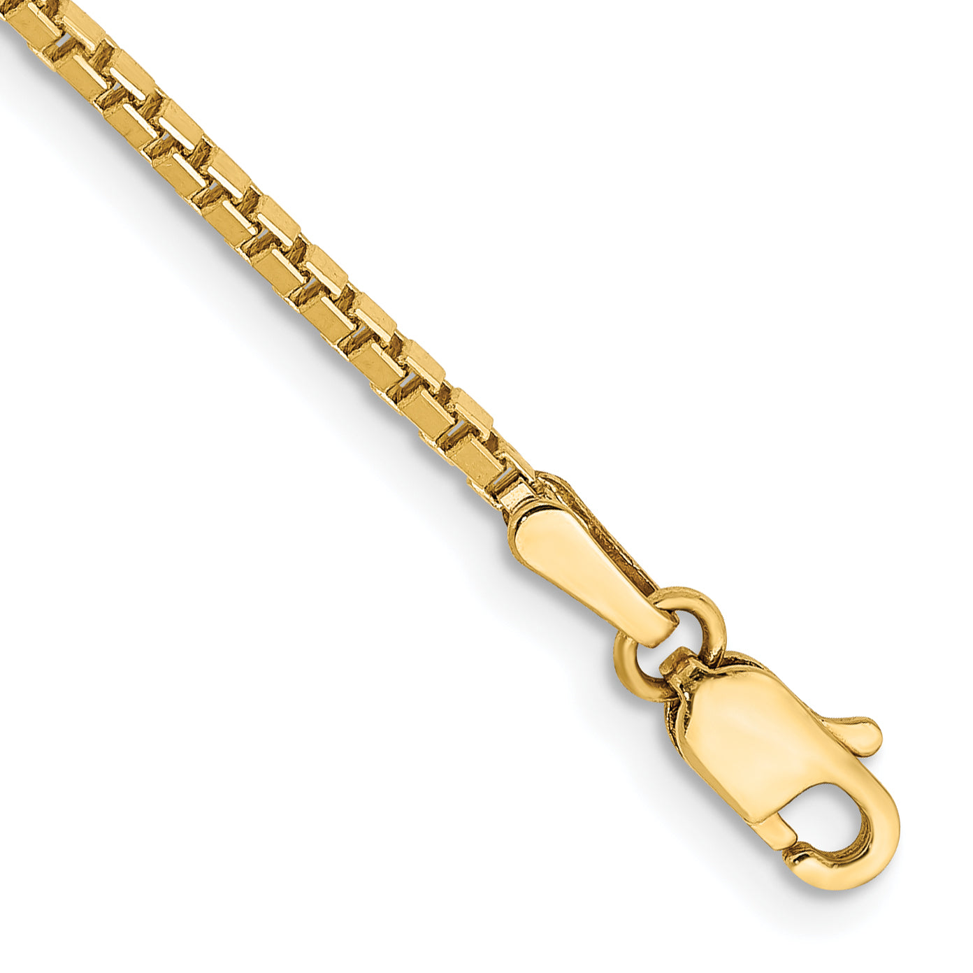 14K 26 inch 1.5mm Box with Lobster Clasp Chain BOX150