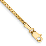 14K 26 inch 1.5mm Box with Lobster Clasp Chain BOX150