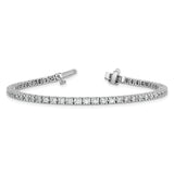 14k White Gold Complete 2.18 carat Round AA Diamond 4-prong 7 inch Tennis Bracelet X731WAA