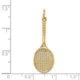 14k Tennis Racquet Charm C1224