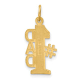 14k #1 DAD Charm C1071