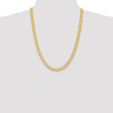 14K 16 inch 6.5mm Silky Herringbone with Lobster Clasp Chain SLK065