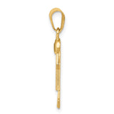 14k The Kids Solid Engravable Small Boy with Hat on Right Joy Charm XK205