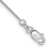 14K White Gold 10 inch .85mm Spiga with Lobster Clasp Anklet PEN95