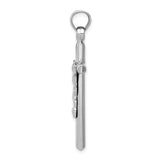 14k White Gold Crucifix Pendant D3229