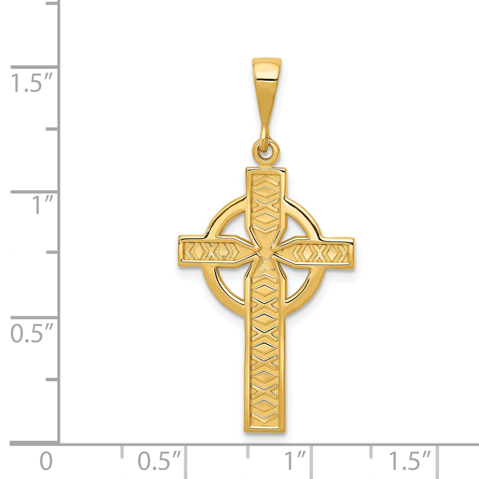 14k Celtic Cross Pendant C773