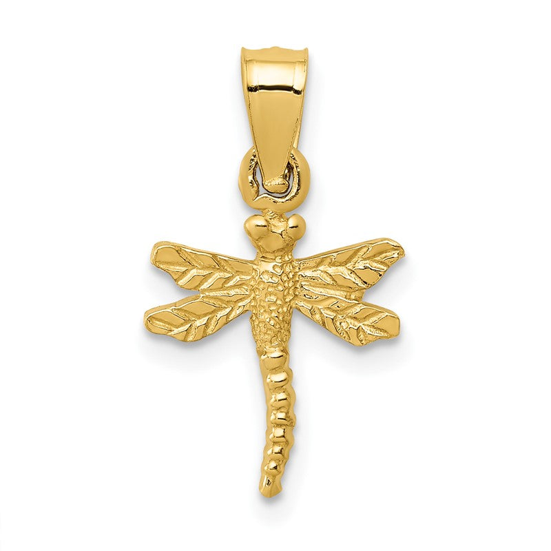 14K Dragonfly Pendant K3256