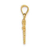14K Dragonfly Pendant K3256