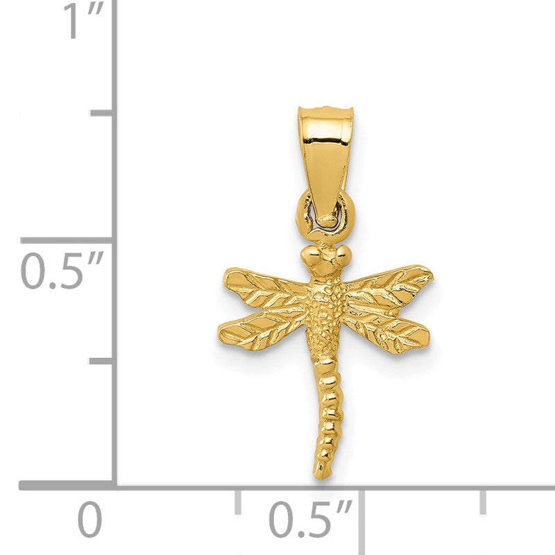 14K Dragonfly Pendant K3256