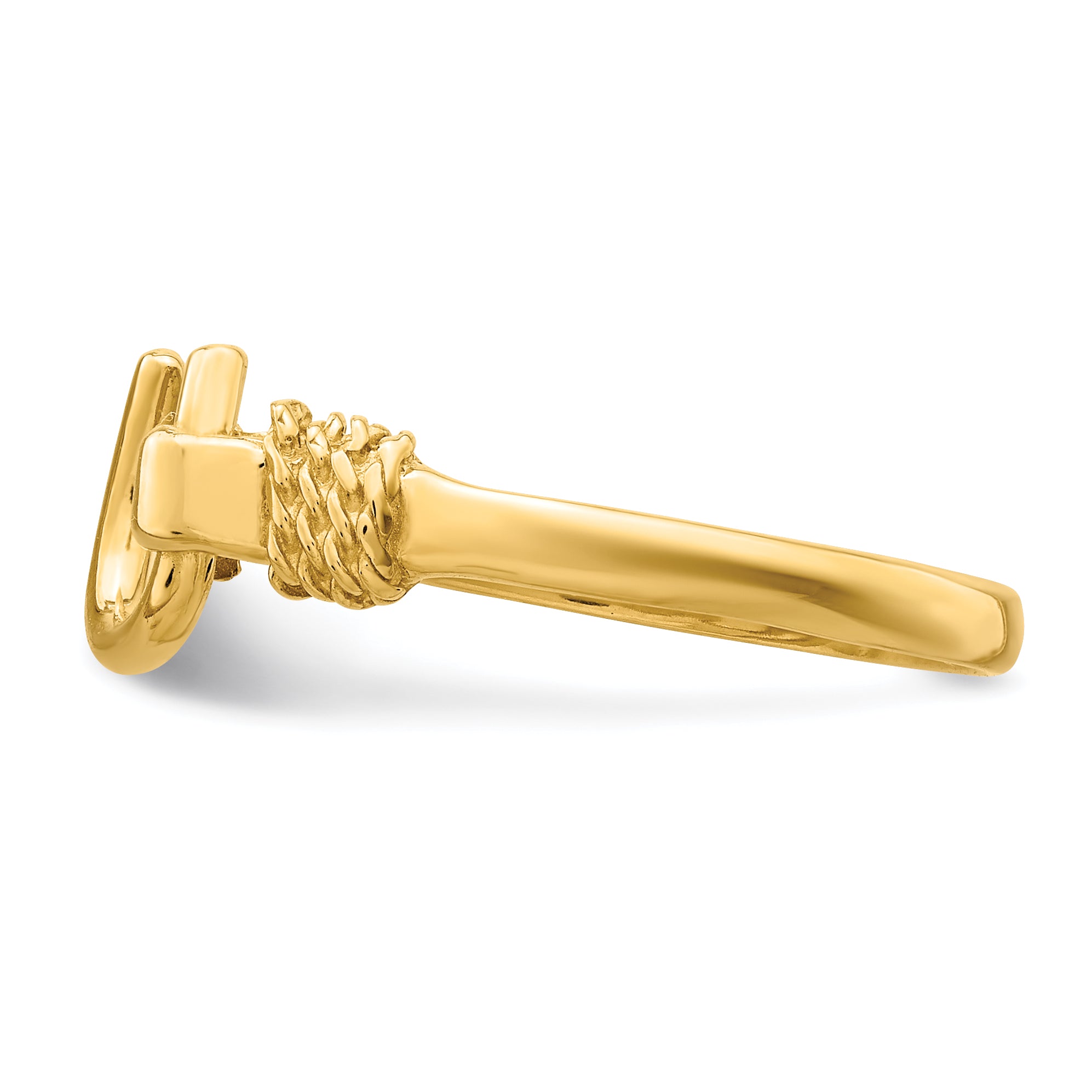 14K Horseshoe Ring R664