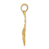14k Polished Sailfish Pendant C2581