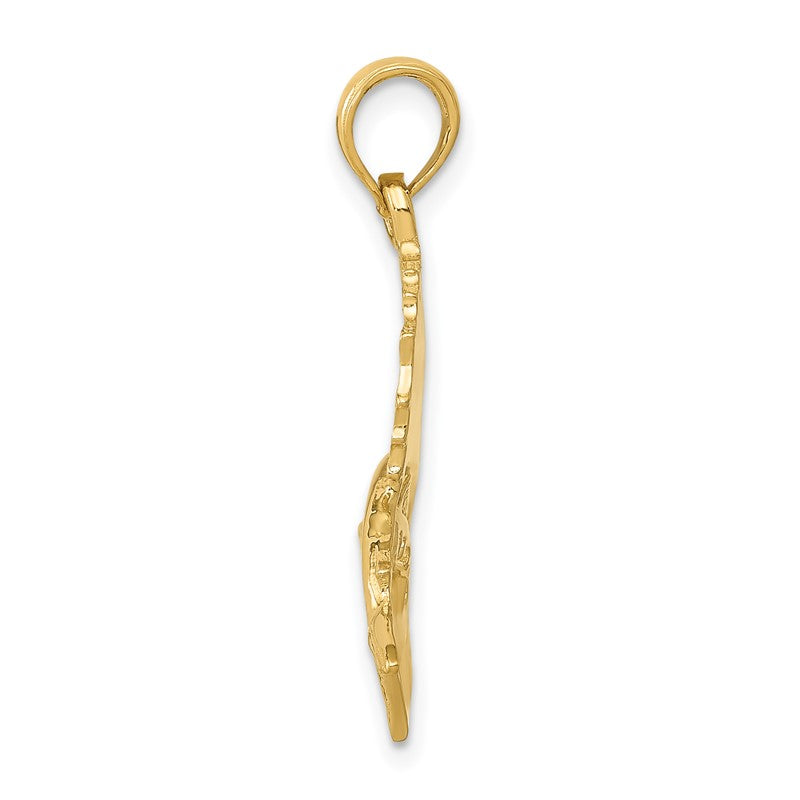 14k Polished Sailfish Pendant C2581