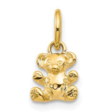 14k Polished Teddy Bear Charm K1325
