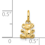 14k Polished Teddy Bear Charm K1325