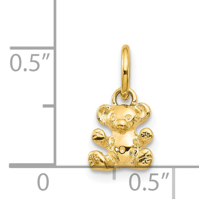 14k Polished Teddy Bear Charm K1325