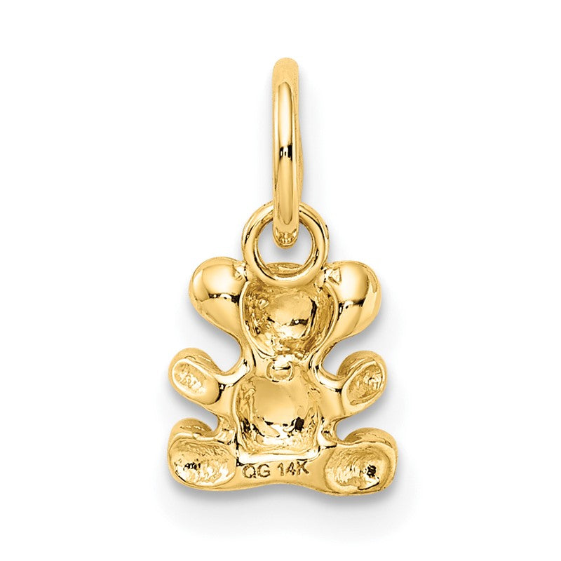 14k Polished Teddy Bear Charm K1325