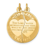 14K MIZPAH COIN 2-piece Round Charm XR434