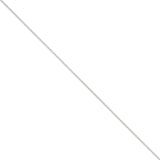 14K White Gold 10 inch 1.45mm Diamond-cut Cable with Lobster Clasp Anklet PEN146