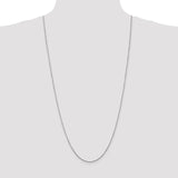 14K White Gold 10 inch 1.45mm Diamond-cut Cable with Lobster Clasp Anklet PEN146