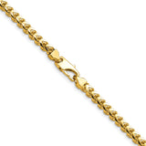 14K 18 inch 3.7mm Franco with Fancy Lobster Clasp Chain FRA120