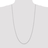 14K White Gold 10 Inch 1.85mm Diamond-cut Quadruple Rope Lobster Clasp Chain WQT014