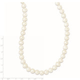 9-10mm White Semi-Round Freshwater Cultured Pearl Endless 80 inch Necklace QH5203