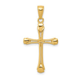 14K Cross with Triangle Tips Pendant C4242