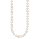 14k 7-8mm White Near-Round Freshwater Cultured Pearl 16 inch Necklace WPN070