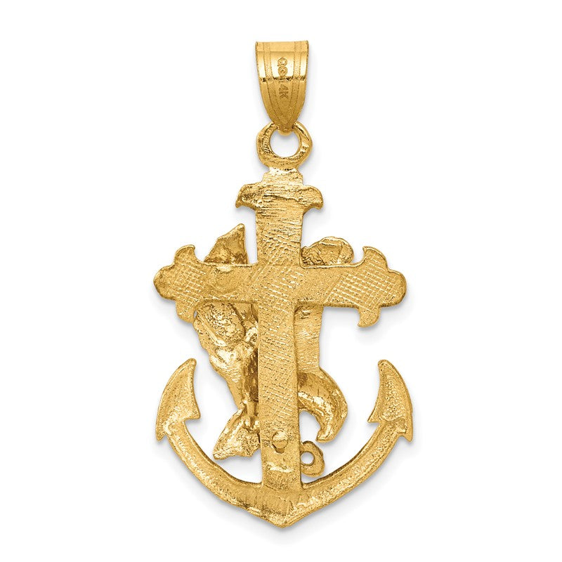 14k Mariners Cross with Eagle Pendant C1408