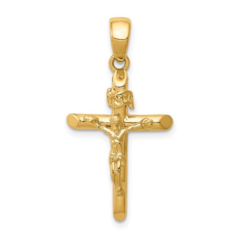 14K Polished Crucifix Cross Pendant K5566