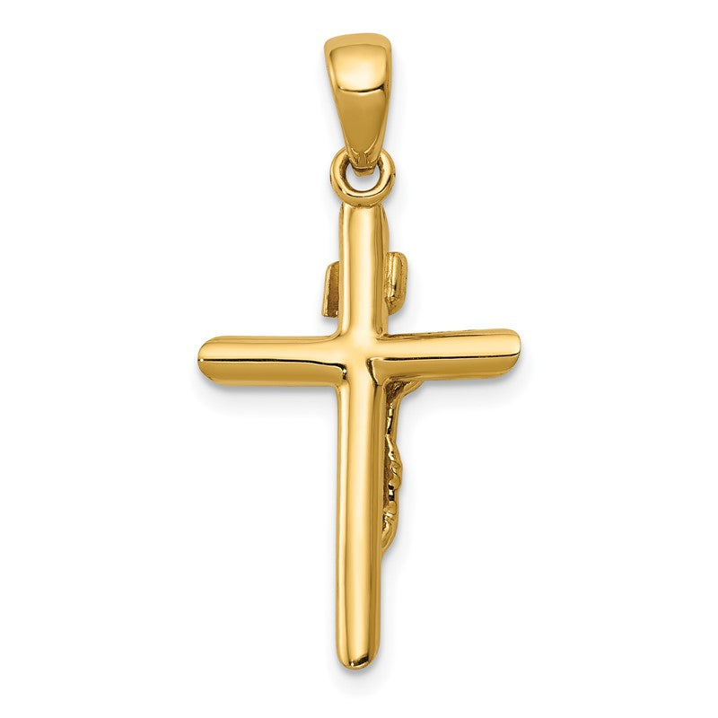 14K Polished Crucifix Cross Pendant K5566