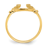 14k Polished Horseshoe Ring R644