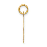 14k Polished CONFIRMATION with Dove Round Charm C1450