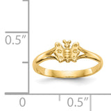 14K Butterfly Size 2 Baby / Childs Ring R529