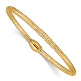 14K 3mm Woven Mesh Slip-on Stretch Bracelet SF2746