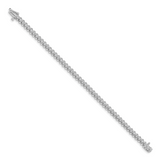 14k White Gold Complete 1.4 carat Round AA Diamond Fancy Spiral 7 inch Tennis Bracelet X2001WAA