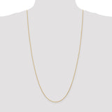 14K 10 inch 1mm Diamond-cut Parisian Wheat with Lobster Clasp Anklet PEN275