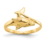 14k Dolphin Bypass Ring K3921