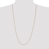 14K 14 inch .7mm Box with Lobster Clasp Chain BOX075