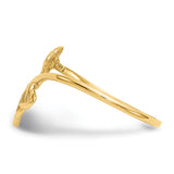 14k Polished Celtic Knot Bypass Ring K5782