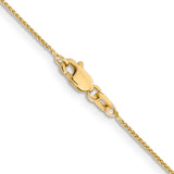 14K 10 inch .85mm Spiga with Lobster Clasp Anklet PEN161