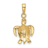 14k Sea Turtle Pendant K3309