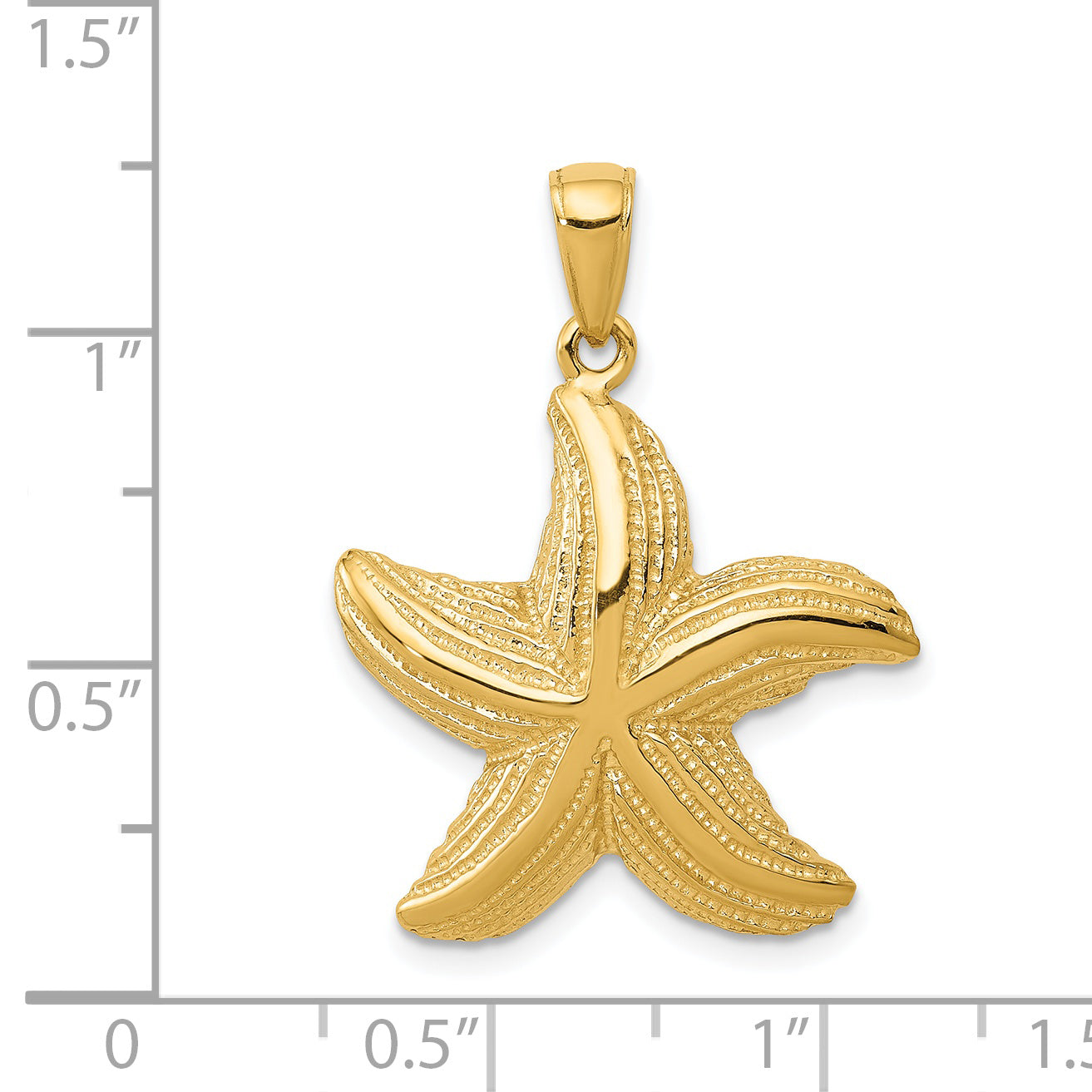 14k Starfish Pendant K2962