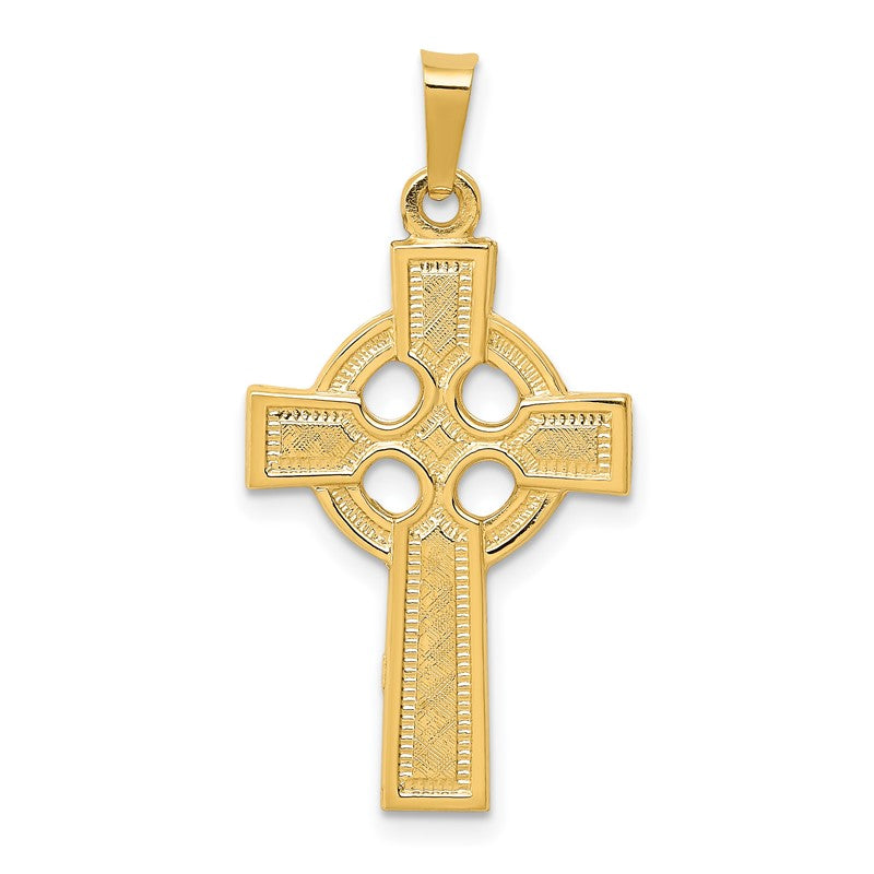14k Celtic Cross Charm XR531