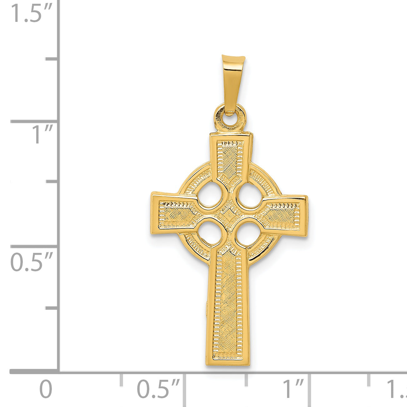 14k Celtic Cross Charm XR531