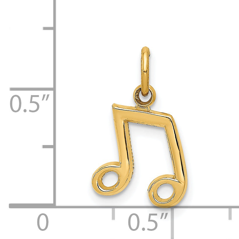 14K Musical Notes Charm C1094