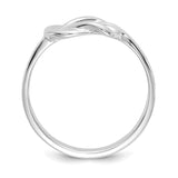 14K White Gold Freeform Knot Ring K4600W