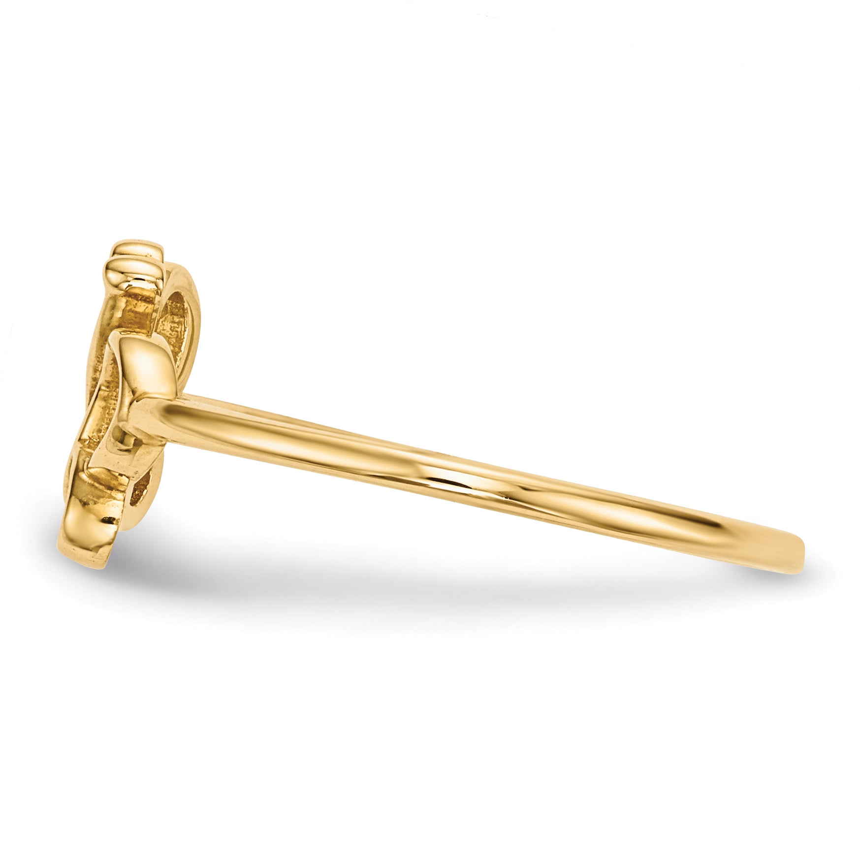 14k Polished Butterfly Ring R629
