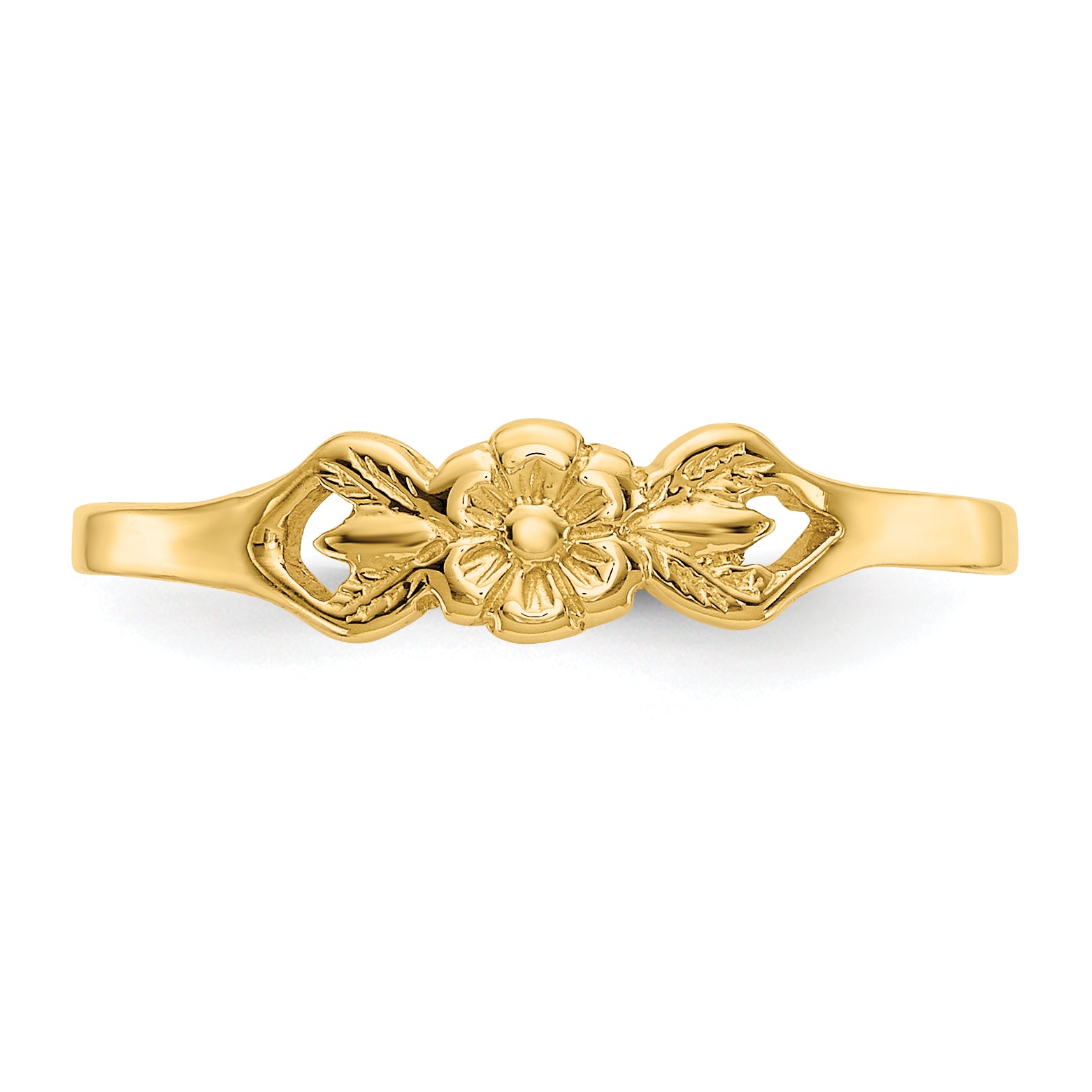 14K Flower Size 5 Baby / Childs Ring R532