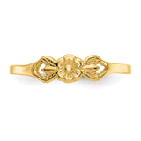14K Flower Size 5 Baby / Childs Ring R532